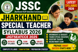 Jharkhand Special Teacher Syllabus